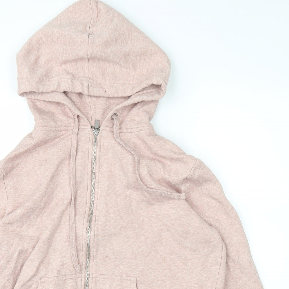 H&M Womens Pink   Full Zip Hoodie Size M