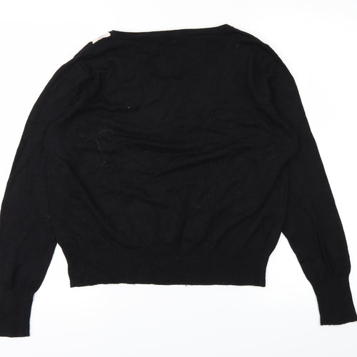 Marks and Spencer Womens Black   Basic T-Shirt Size 16