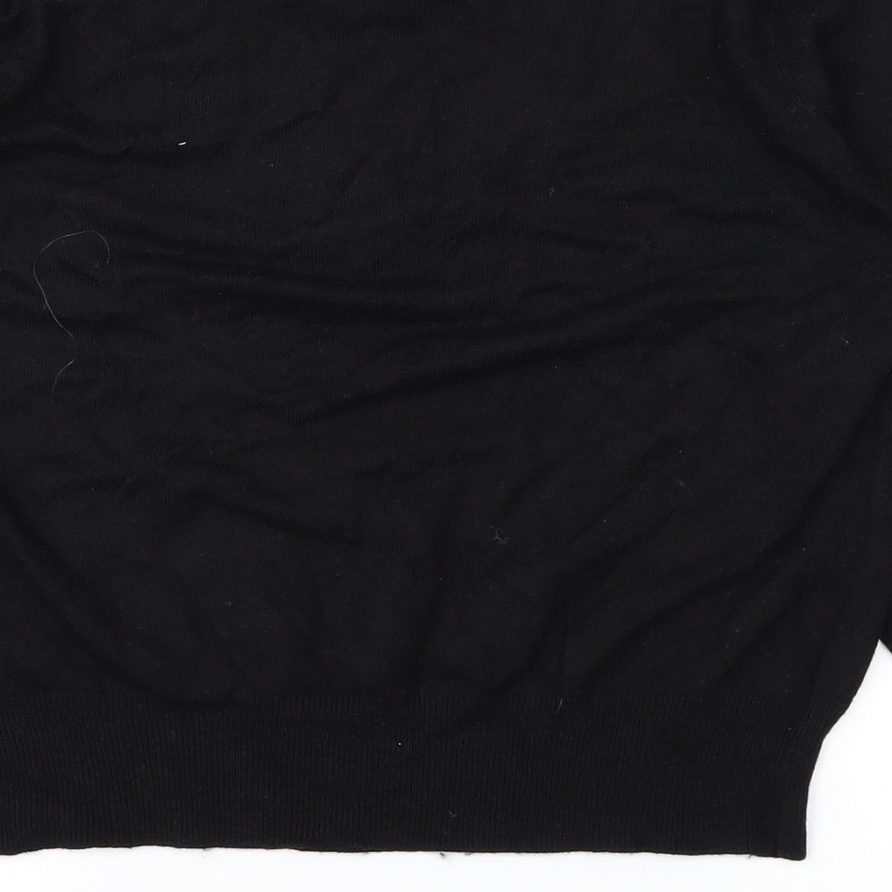 Marks and Spencer Womens Black   Basic T-Shirt Size 16