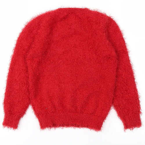 George Girls Red   Pullover Jumper Size 3-4 Years