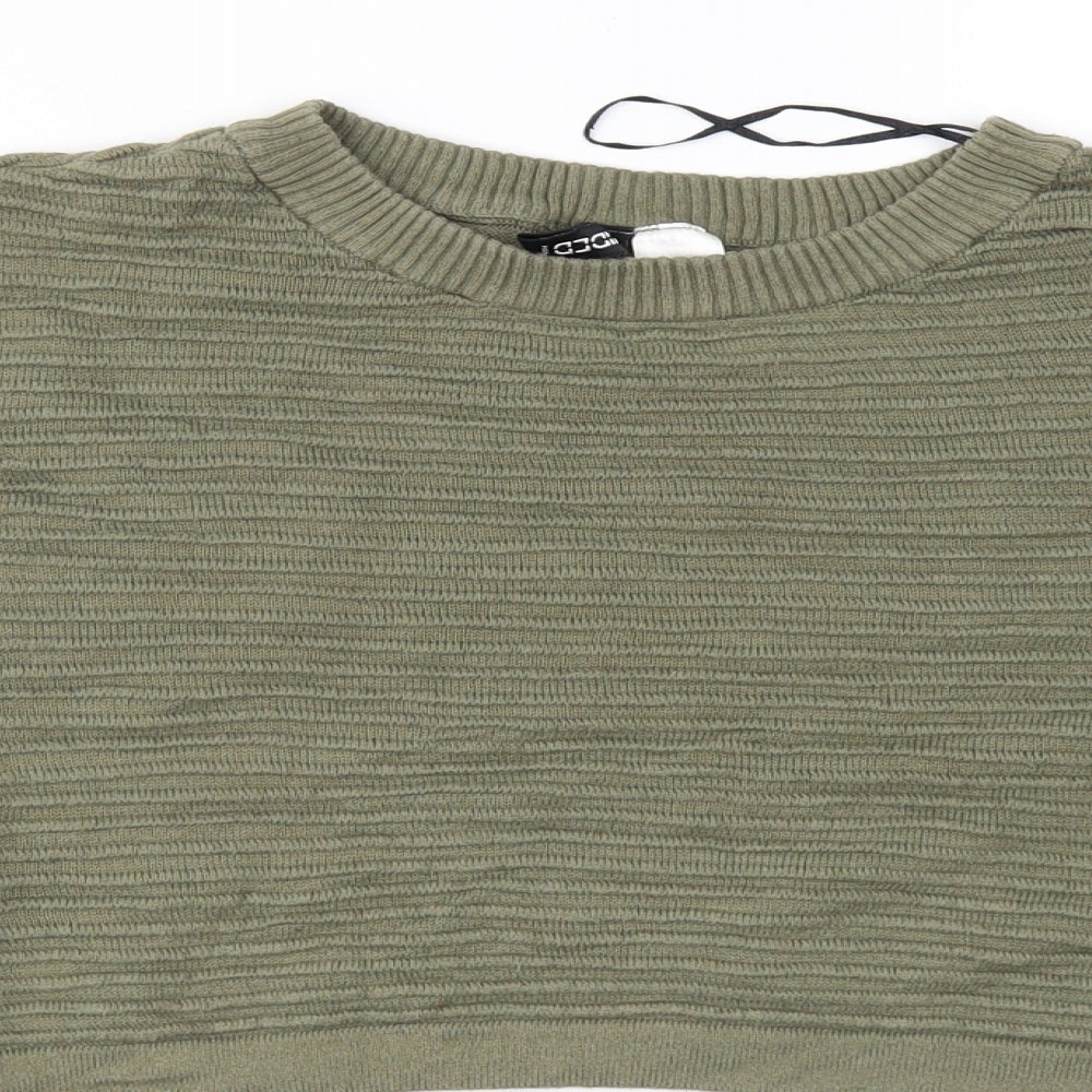 Divided by H&M Womens Green   Cropped T-Shirt Size M