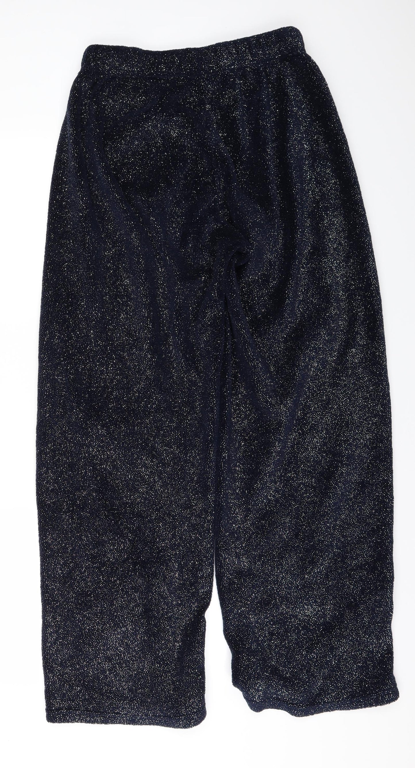 love to lounge Womens Blue Solid  Top Pyjama Pants Size 10