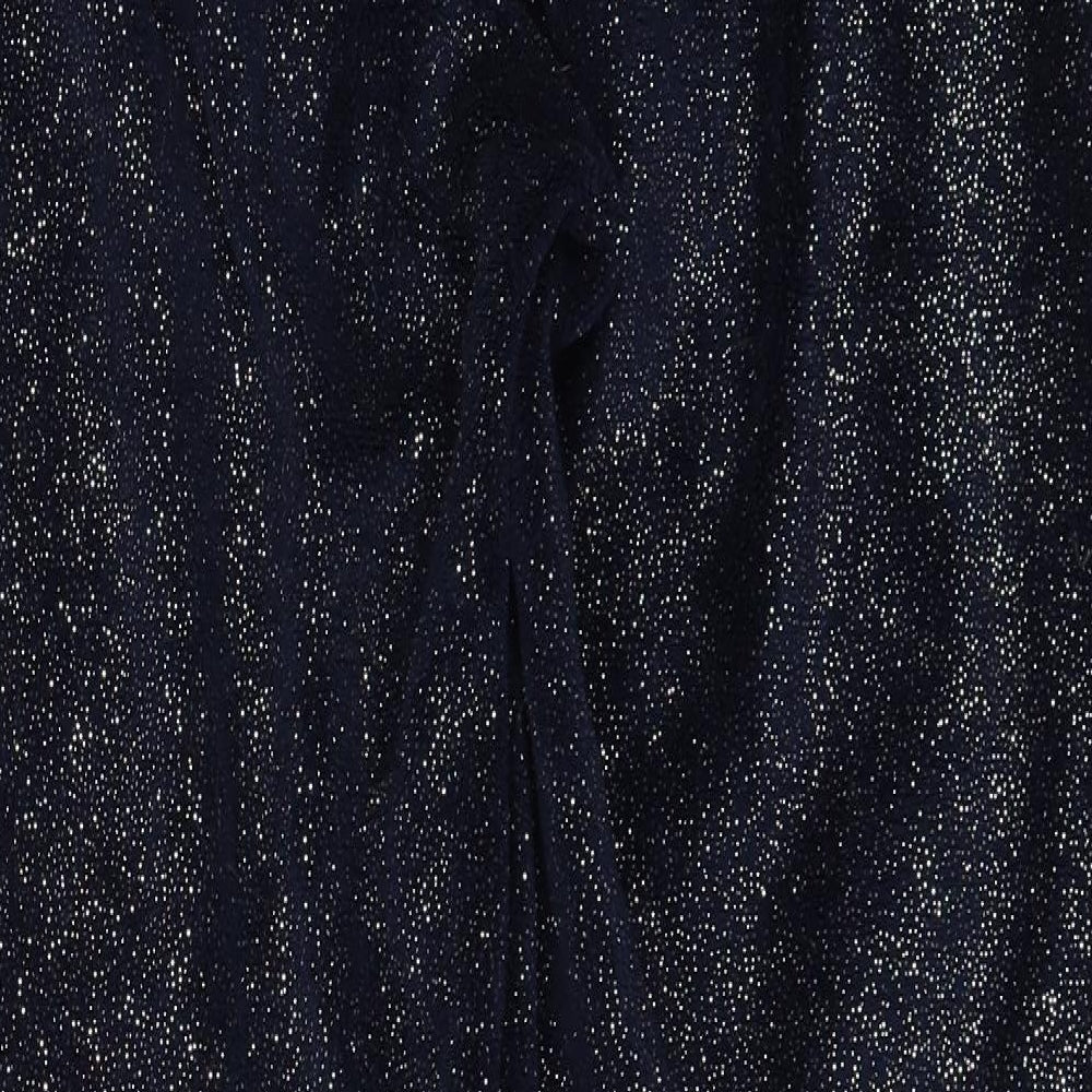 love to lounge Womens Blue Solid  Top Pyjama Pants Size 10