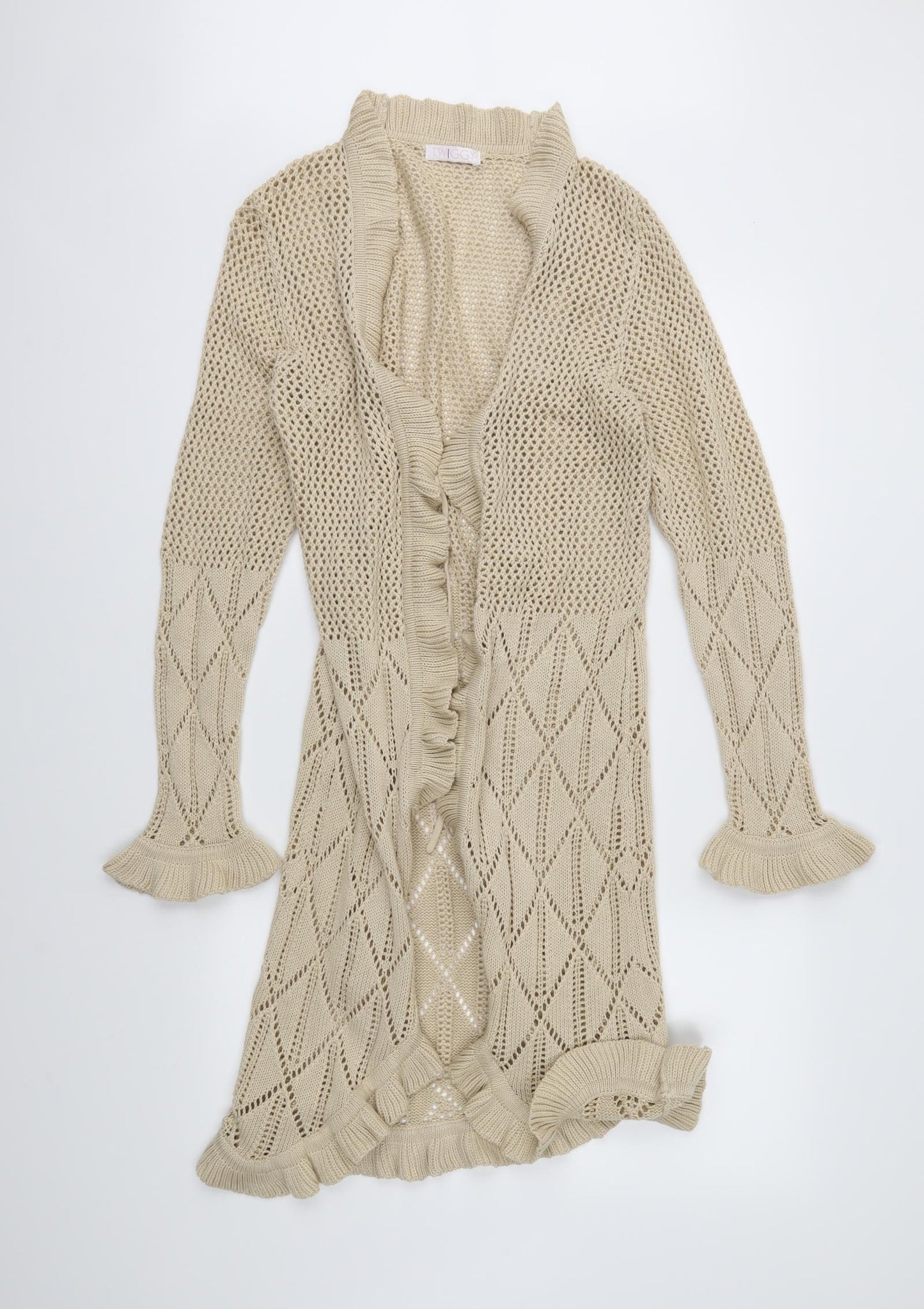 TWIGGY Womens Beige   Cardigan Jumper Size 10