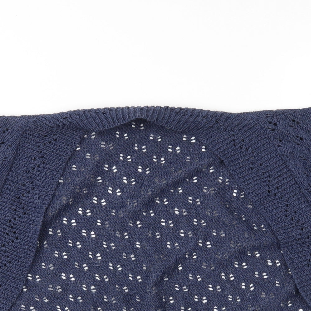 Glamorosa Womens Blue   Cardigan Jumper Size 12  - Cropped