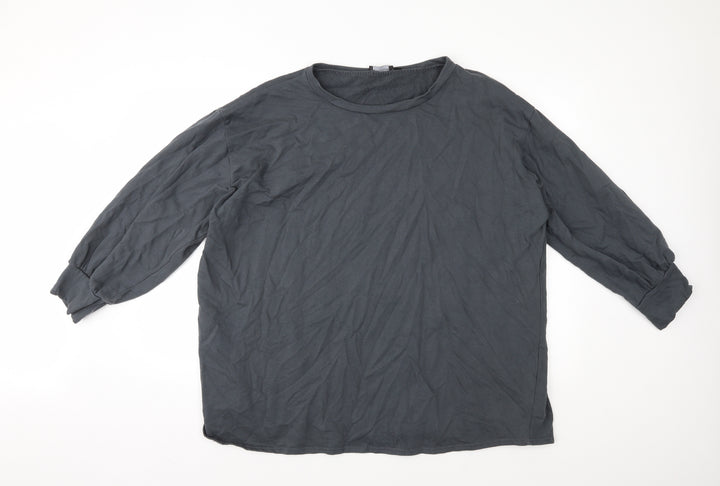 PRETTYLITTLETHING Womens Grey   Pullover Jumper Size 14