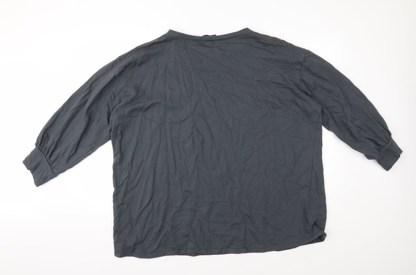 PRETTYLITTLETHING Womens Grey   Pullover Jumper Size 14