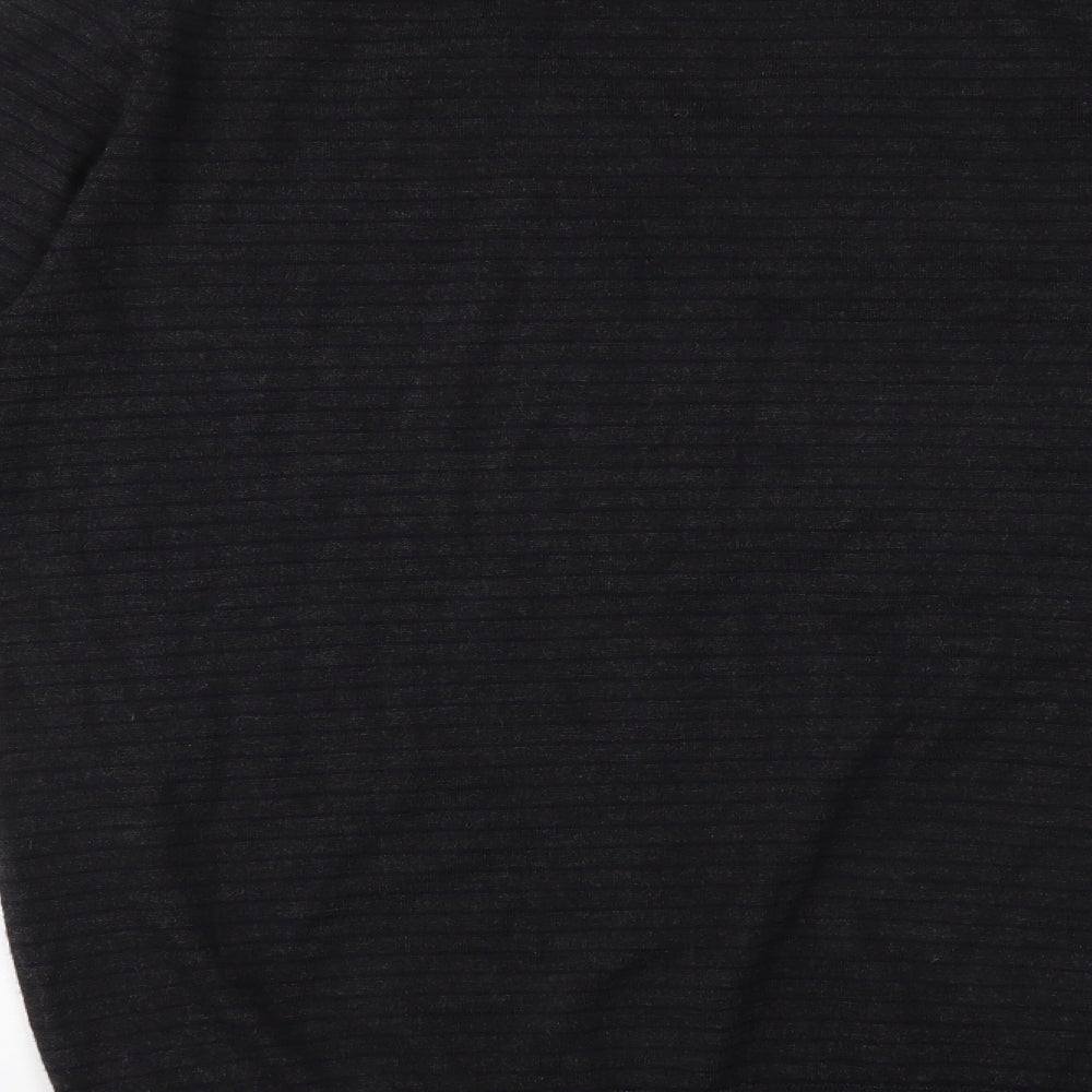 Gap Mens Black Striped  Pullover Jumper Size XL