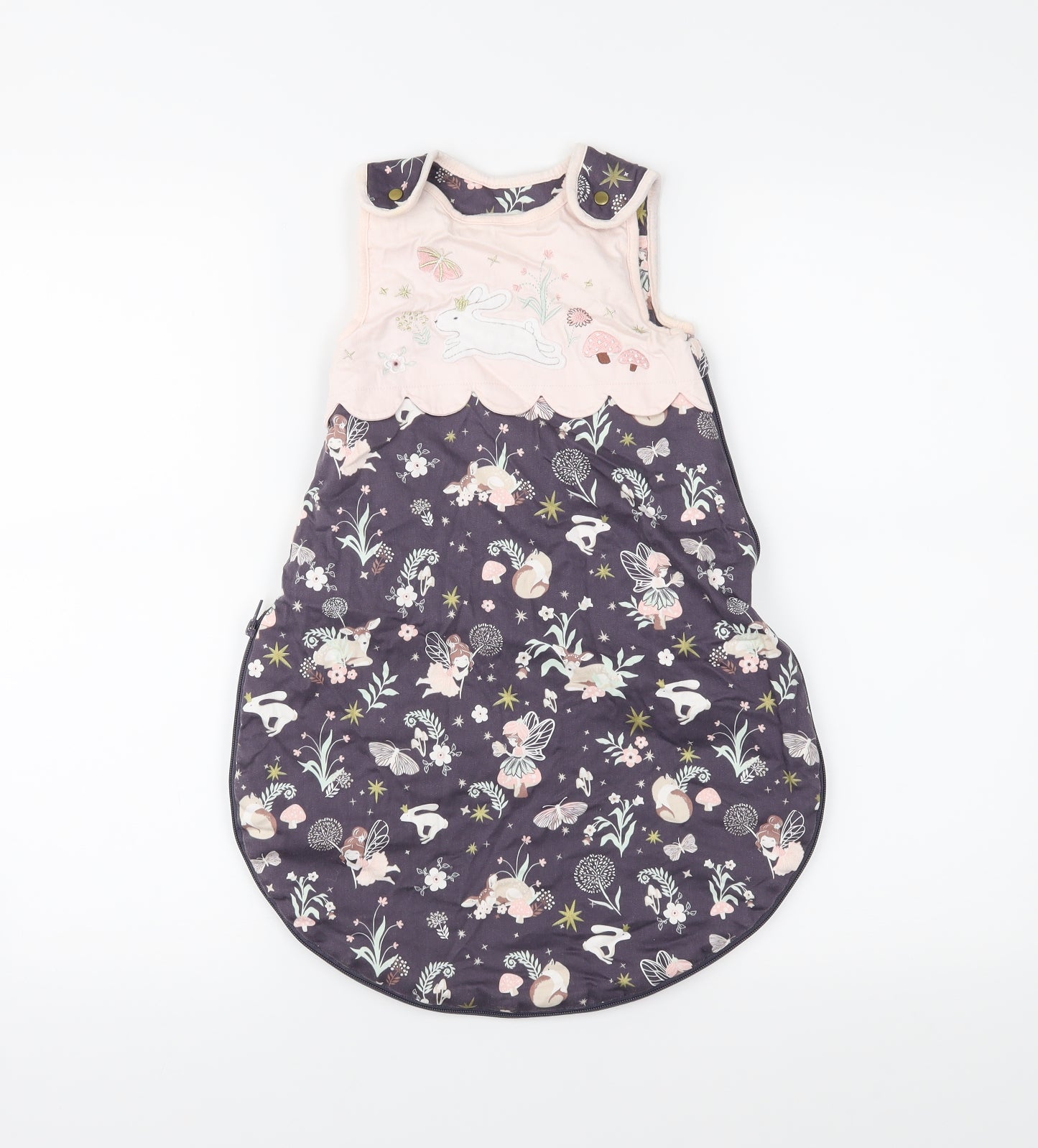 Piper & Posie Girls Blue Animal Print  Babygrow One-Piece Size 3-6 Months