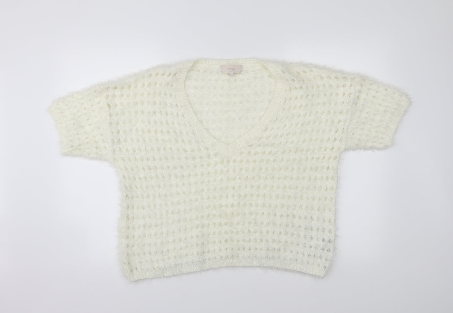 NEXT Womens White   Pullover Jumper Size L