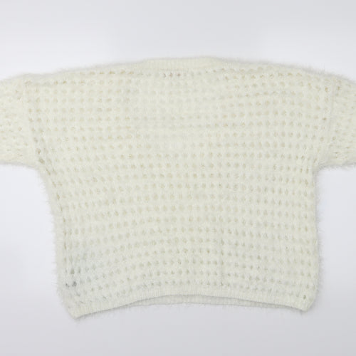 NEXT Womens White   Pullover Jumper Size L