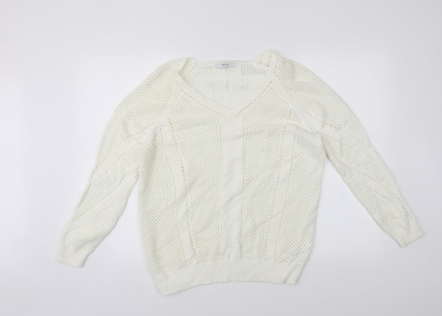 George Womens White   Pullover Jumper Size 14