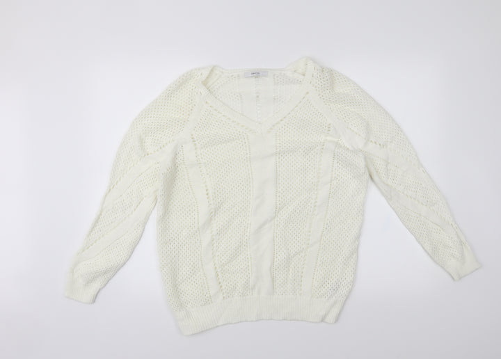 George Womens White   Pullover Jumper Size 14