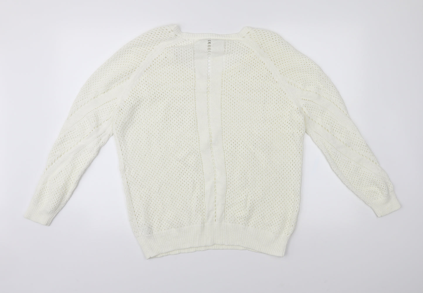 George Womens White   Pullover Jumper Size 14