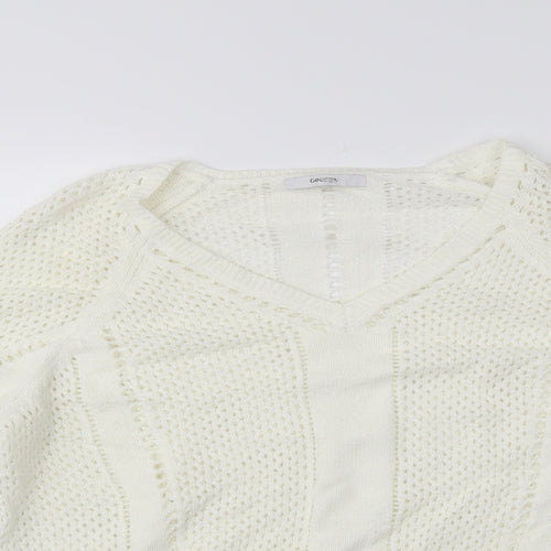 George Womens White   Pullover Jumper Size 14