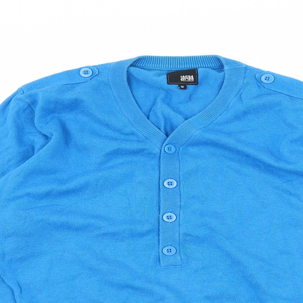 JACK & JONES Mens Blue   Pullover Jumper Size M