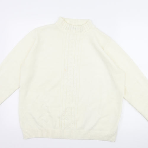 EWM Womens White   Pullover Jumper Size L