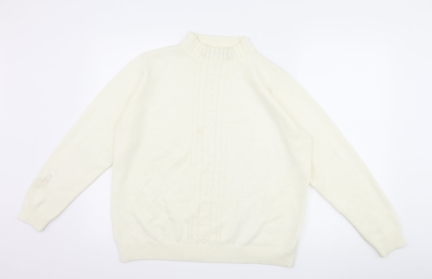 EWM Womens White   Pullover Jumper Size L