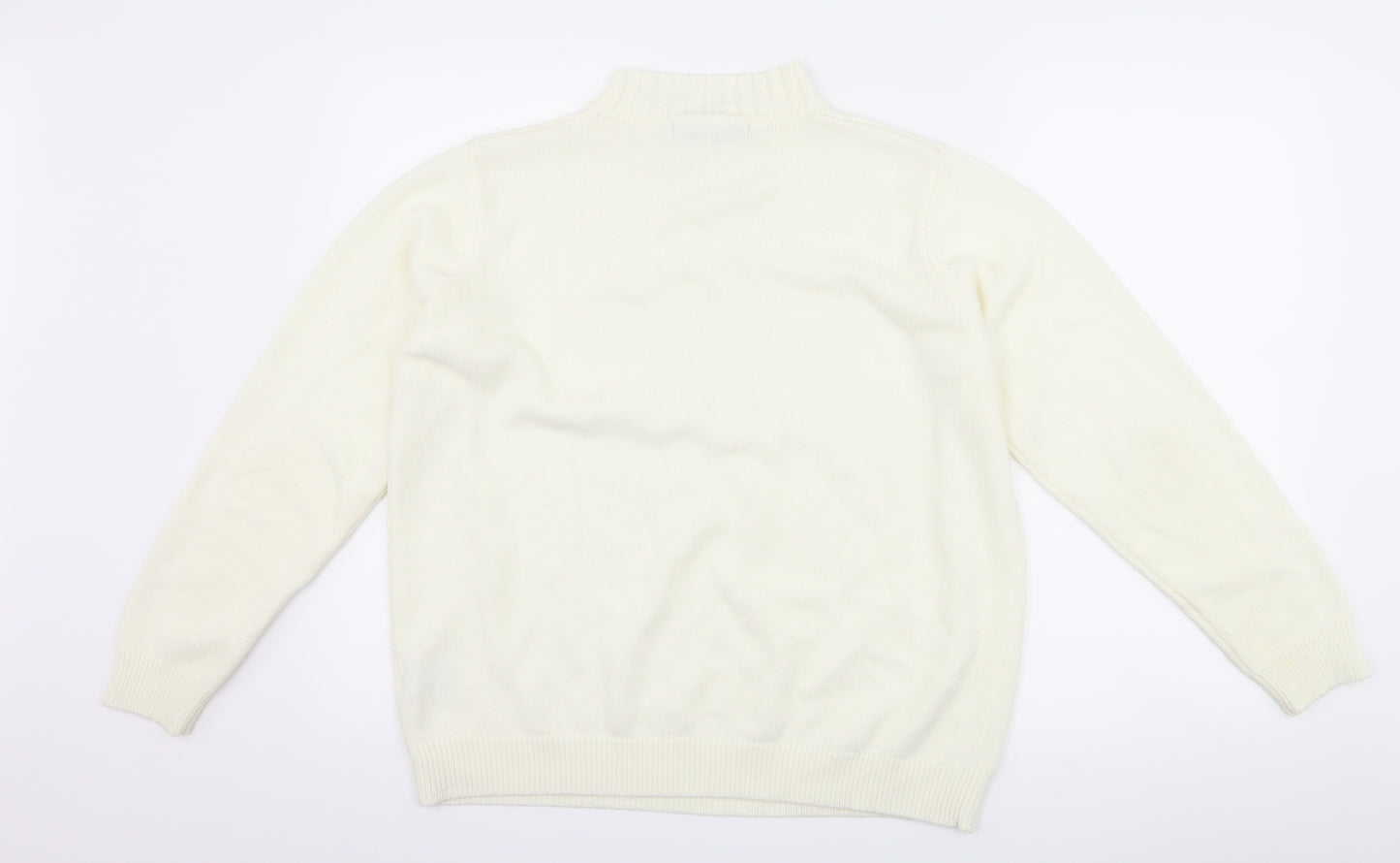 EWM Womens White   Pullover Jumper Size L