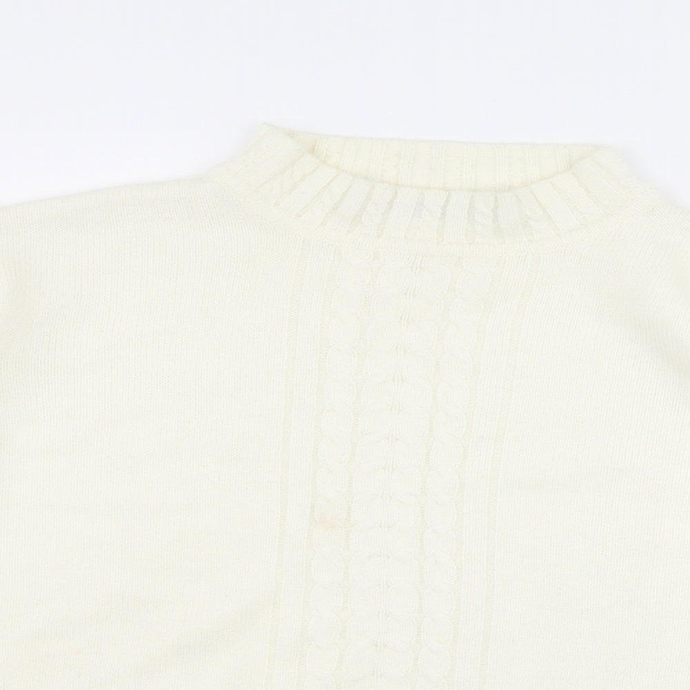 EWM Womens White   Pullover Jumper Size L