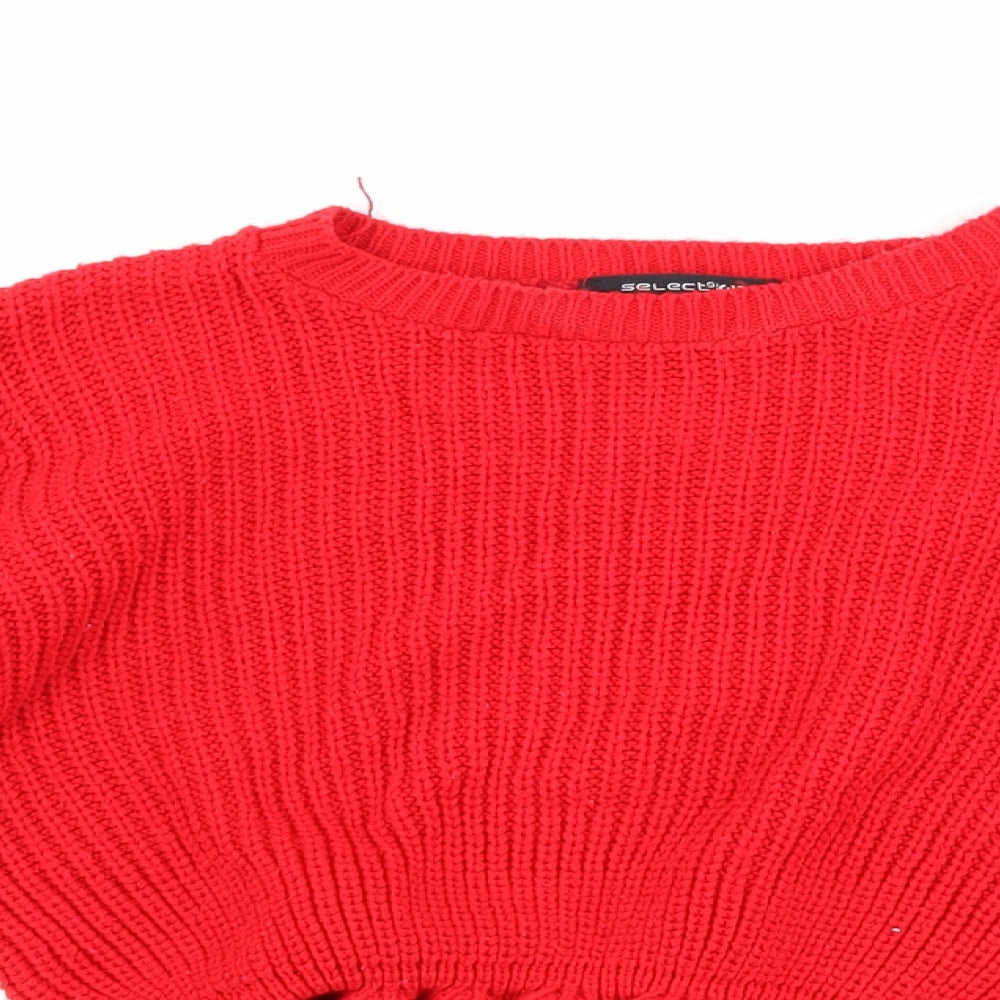 Select Girls Red   Pullover Jumper Size 12-13 Years