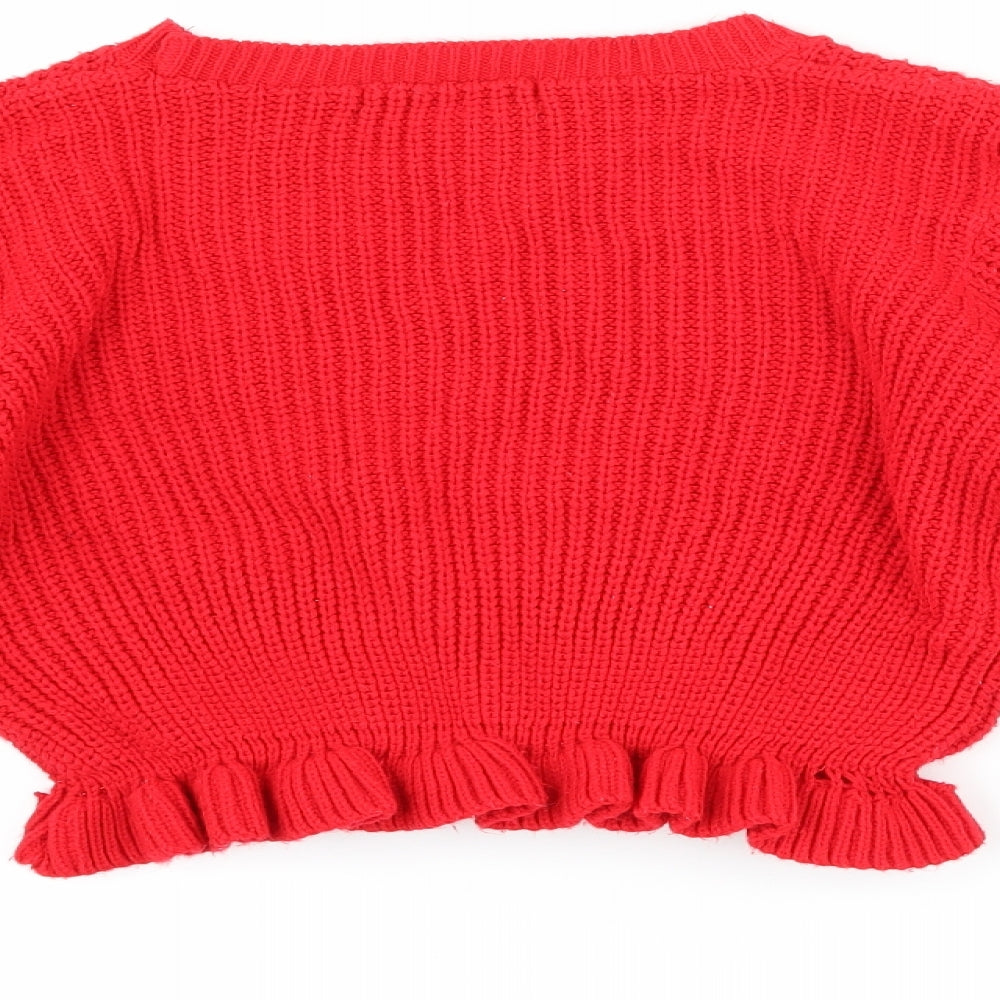 Select Girls Red   Pullover Jumper Size 12-13 Years