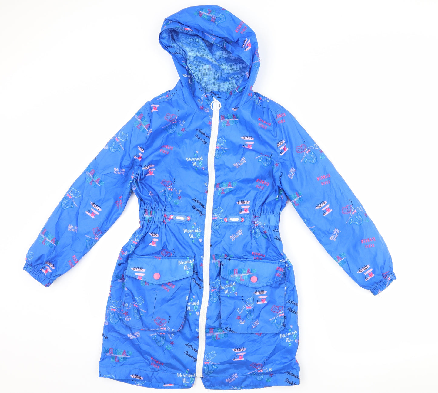 Marks and Spencer Girls Black   Rain Coat Coat Size 9-10 Years  - Mermaid