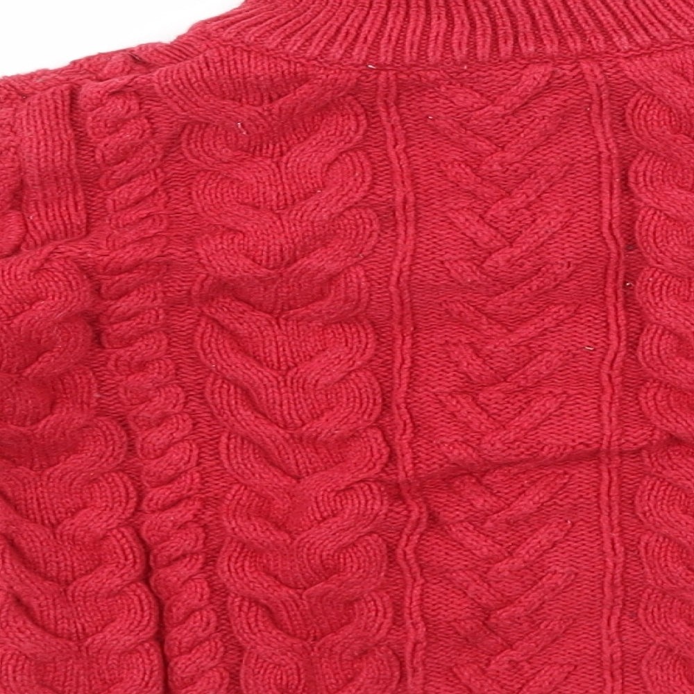 John Lewis Boys Red   Henley Jumper Size 3 Years