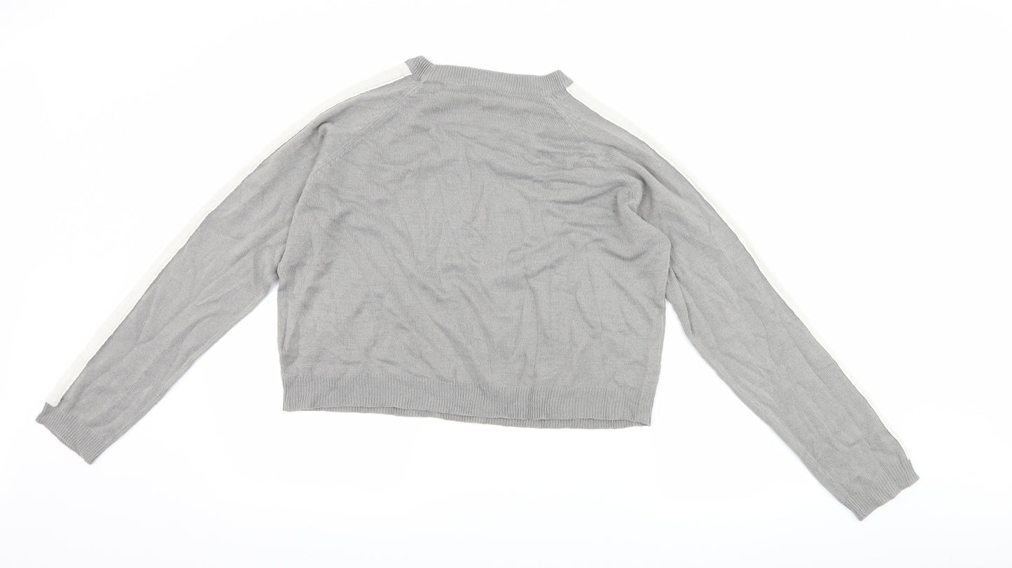 Brave Soul Womens Grey   Pullover Jumper Size M