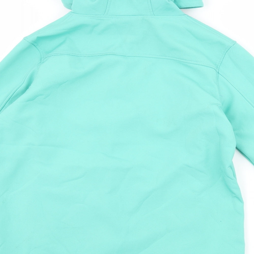 Mountain Warehouse Girls Green   Rain Coat Coat Size 13 Years