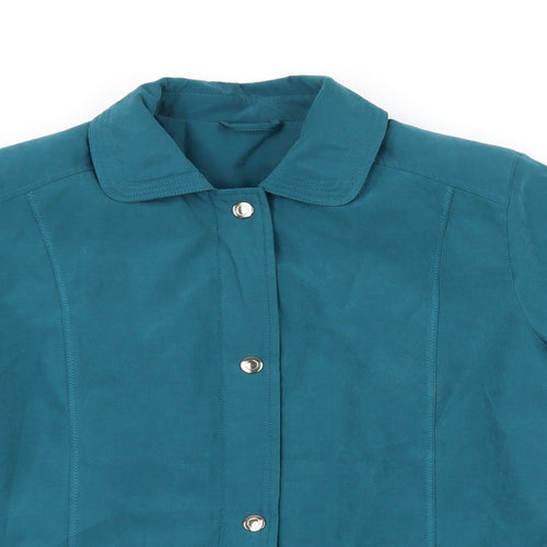 Preworn Womens Blue   Overcoat Coat Size 10