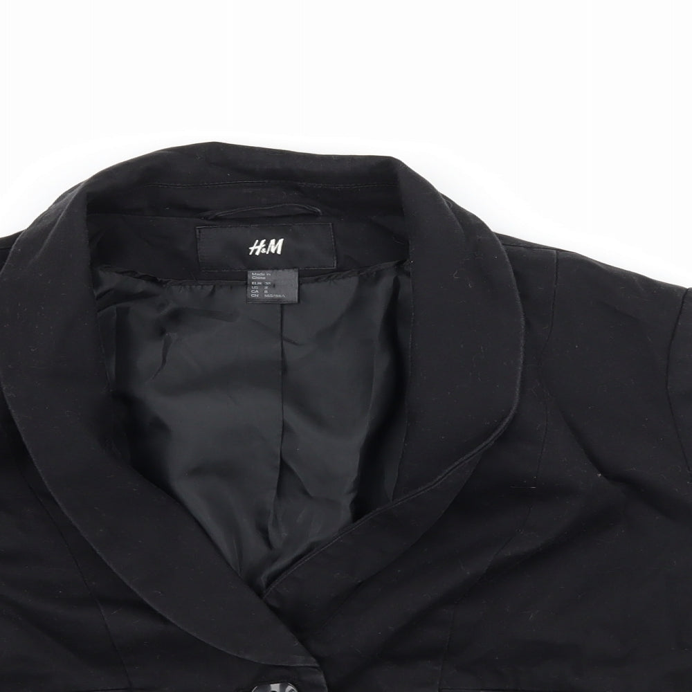 H&M Womens Black   Jacket Blazer Size 10