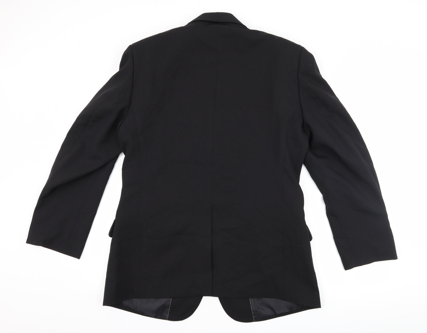 Jolliman Mens Black   Jacket Suit Jacket Size 38