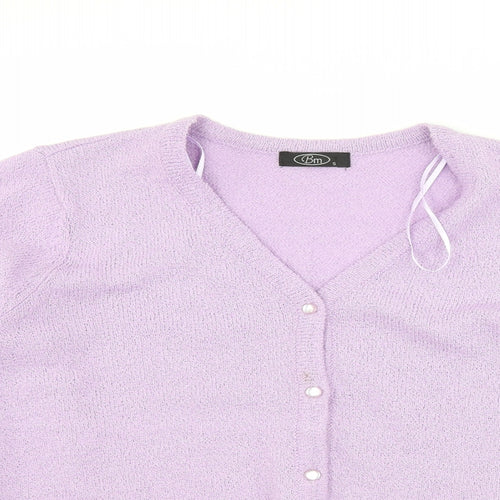 BM collection Womens Purple   Cardigan Jumper Size S