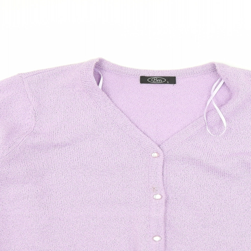BM collection Womens Purple   Cardigan Jumper Size S