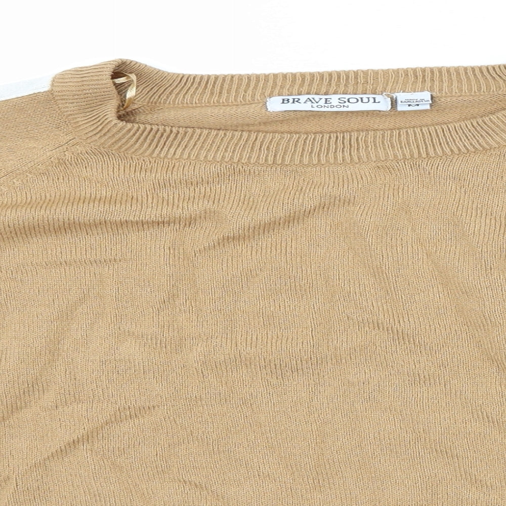 Brave Soul Womens Brown   Pullover Jumper Size M