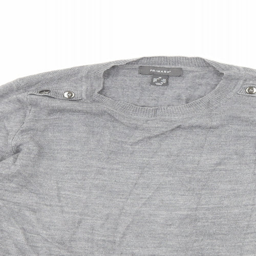 Primark Womens Grey   Pullover Jumper Size XS