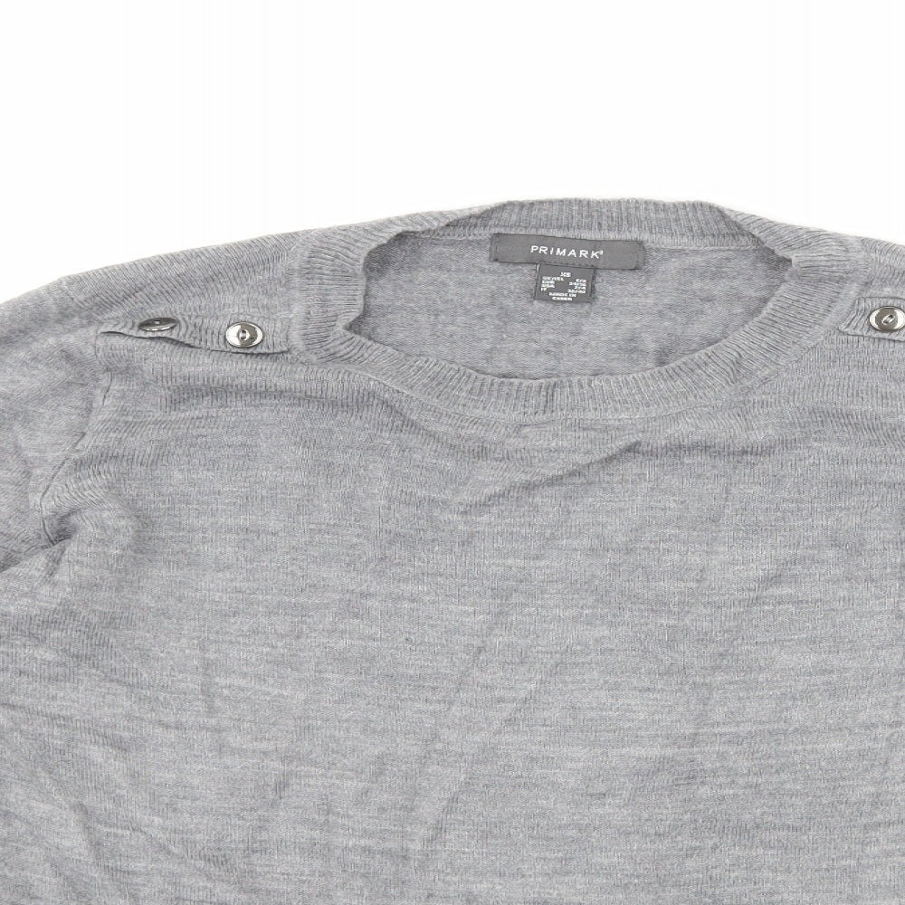 Primark Womens Grey   Pullover Jumper Size XS