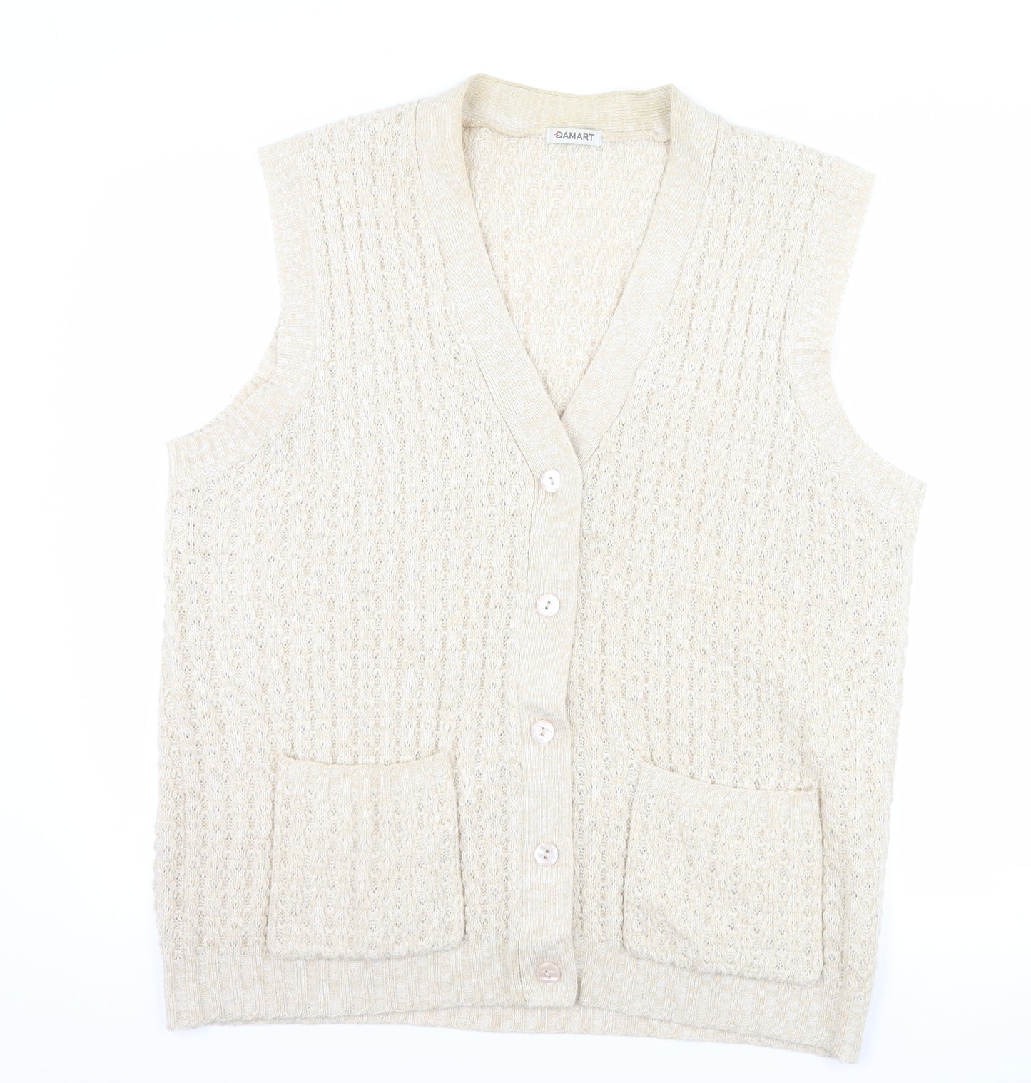 Damart Womens Beige   Vest Jumper Size 22