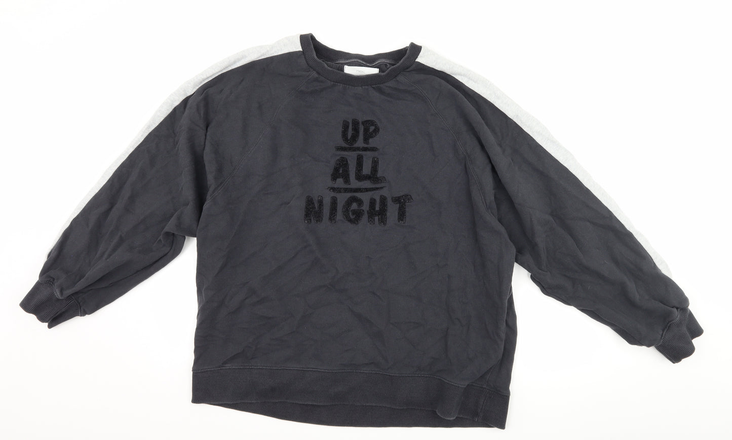 NEXT Womens Grey   Pullover Sweatshirt Size M  - up all night