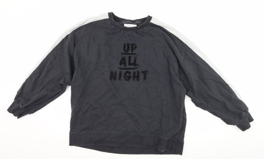 NEXT Womens Grey   Pullover Sweatshirt Size M  - up all night