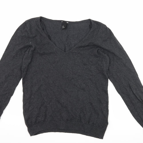 H&M Womens Grey   Pullover Jumper Size M