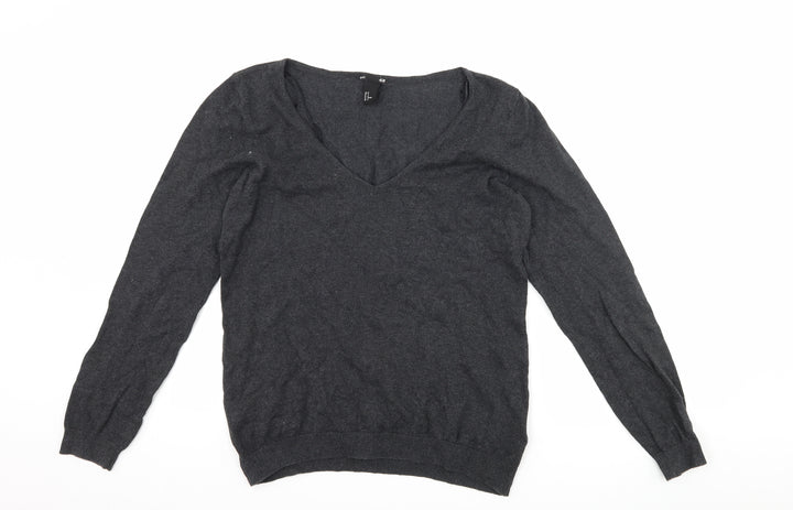 H&M Womens Grey   Pullover Jumper Size M