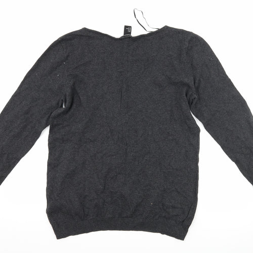 H&M Womens Grey   Pullover Jumper Size M