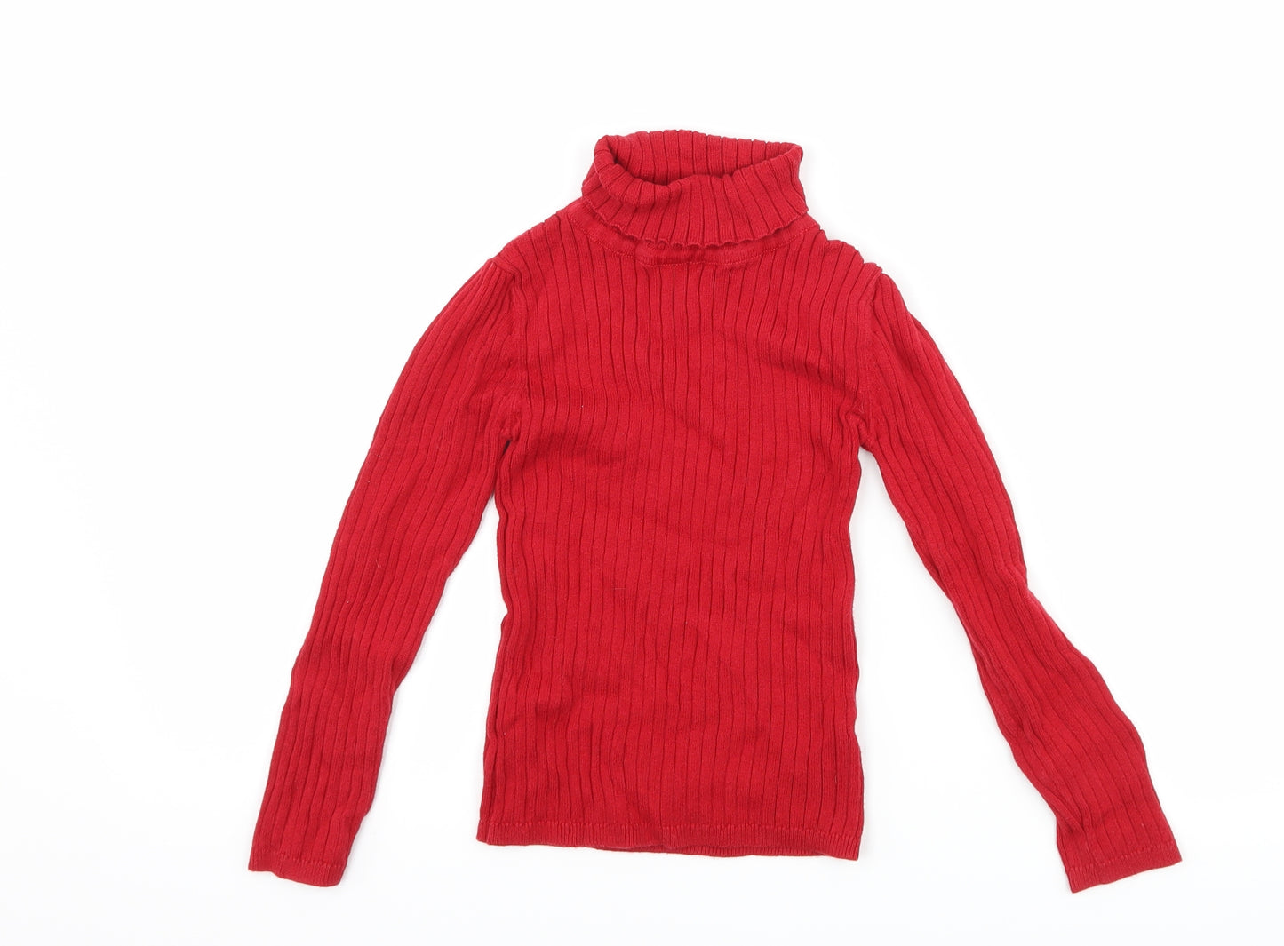 TU Girls Red   Pullover Jumper Size 4-5 Years