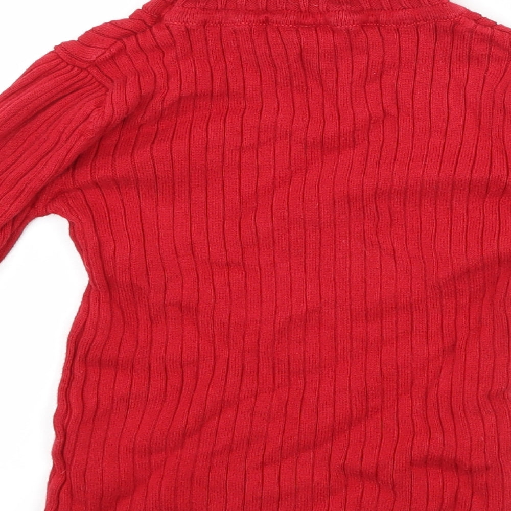TU Girls Red   Pullover Jumper Size 4-5 Years