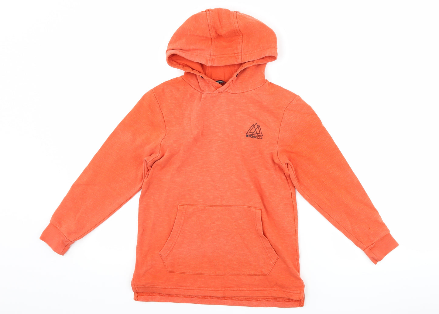 George Boys Orange   Pullover Hoodie Size 7-8 Years  - graphic