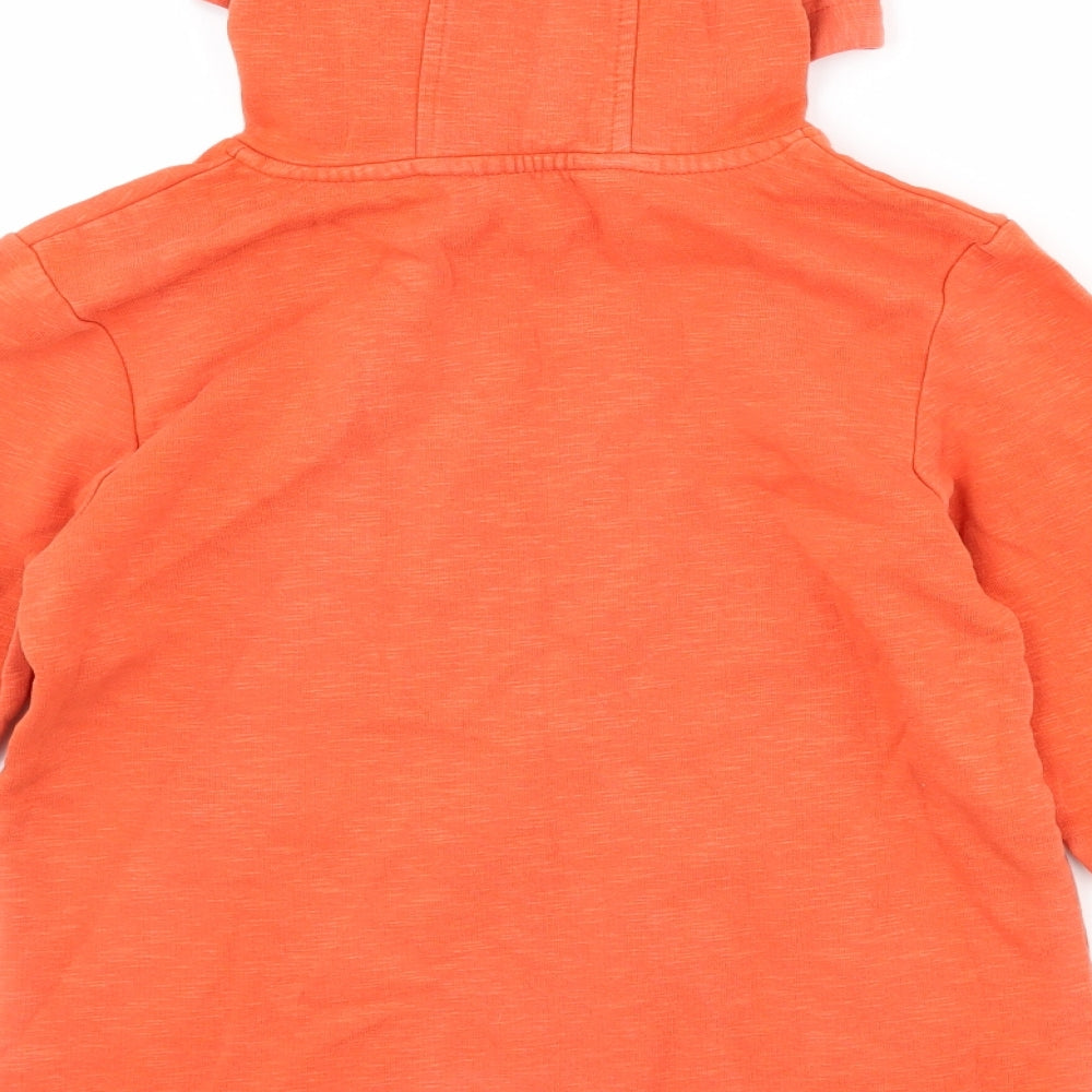 George Boys Orange   Pullover Hoodie Size 7-8 Years  - graphic