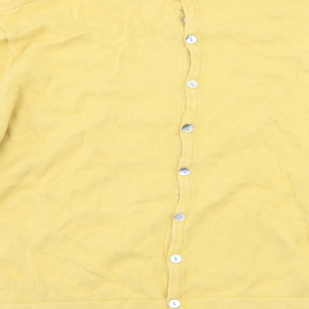 Adini Womens Yellow   Basic T-Shirt Size L