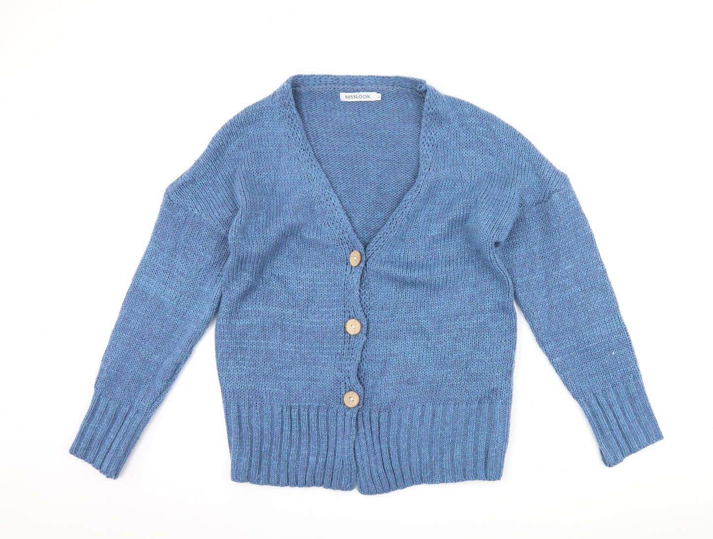 MissLook Womens Blue   Cardigan Jumper Size S